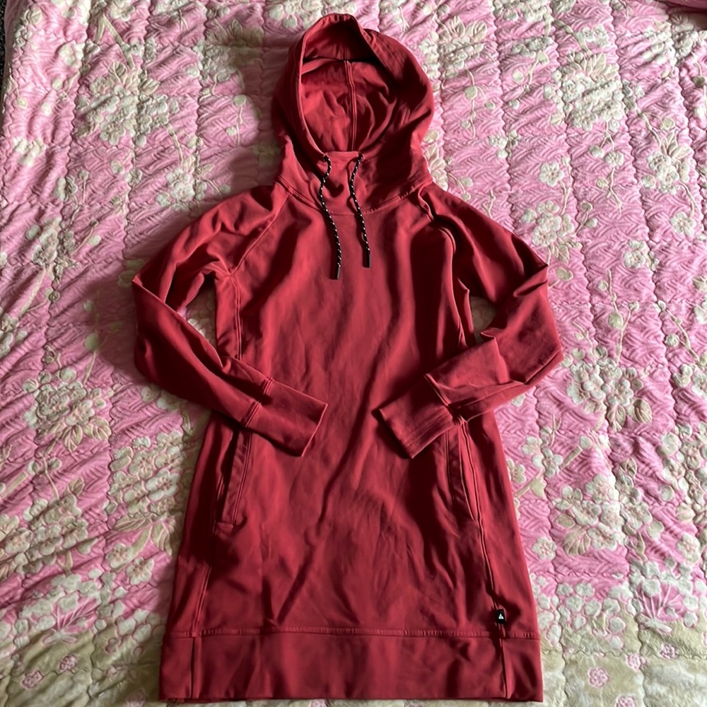 Brand New Never Worn American Giant Red Hoodie dress in Small